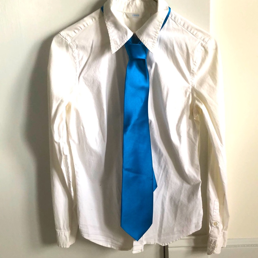 Cobalt blue tie